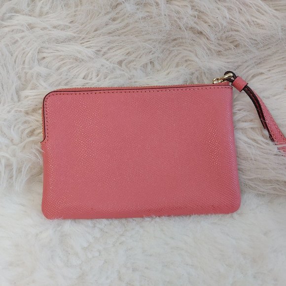 Coach 58032 Women's Pink Leather Mini Bag/Wristlet - Picture 2 of 9